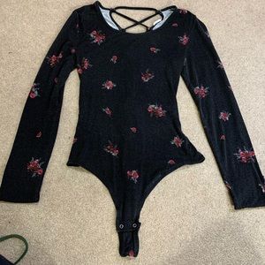 Pacsun cross cross back bodysuit